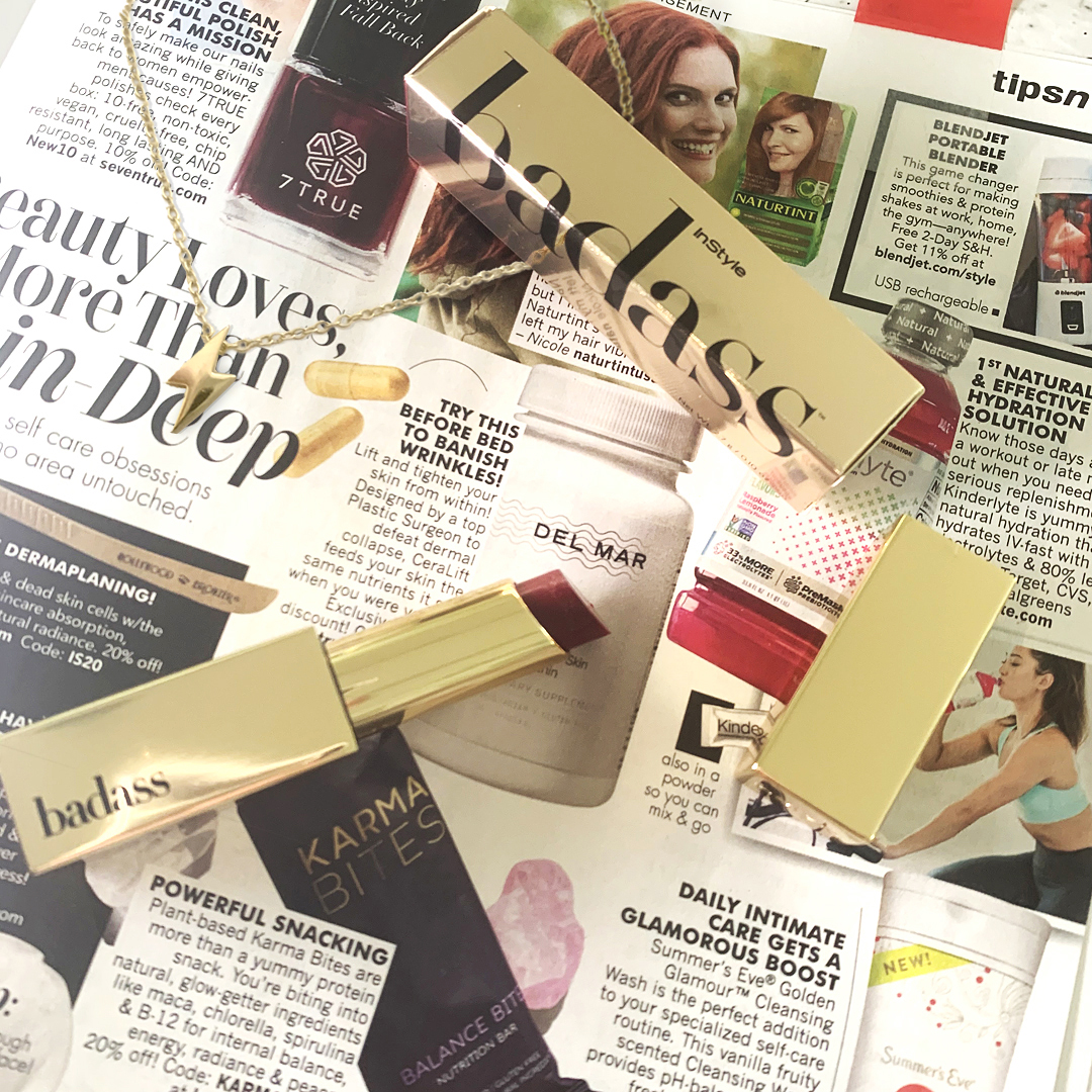 ⚡ current mood: 𝐛𝐚𝐝𝐚𝐬𝐬  ⚡

so in loooove with our #badass lipstick - thank you #instyle !

P.S. see #tipsntrends in the october issue  👇