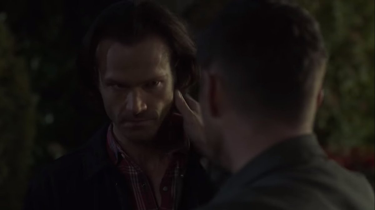 There's also this scene in the new promo with Sam&Dean, and Dean has the same clothes but no handprint, so it could be one of the first scenes. it looks sad, kind of a goodbye or a speech about keep fighting.