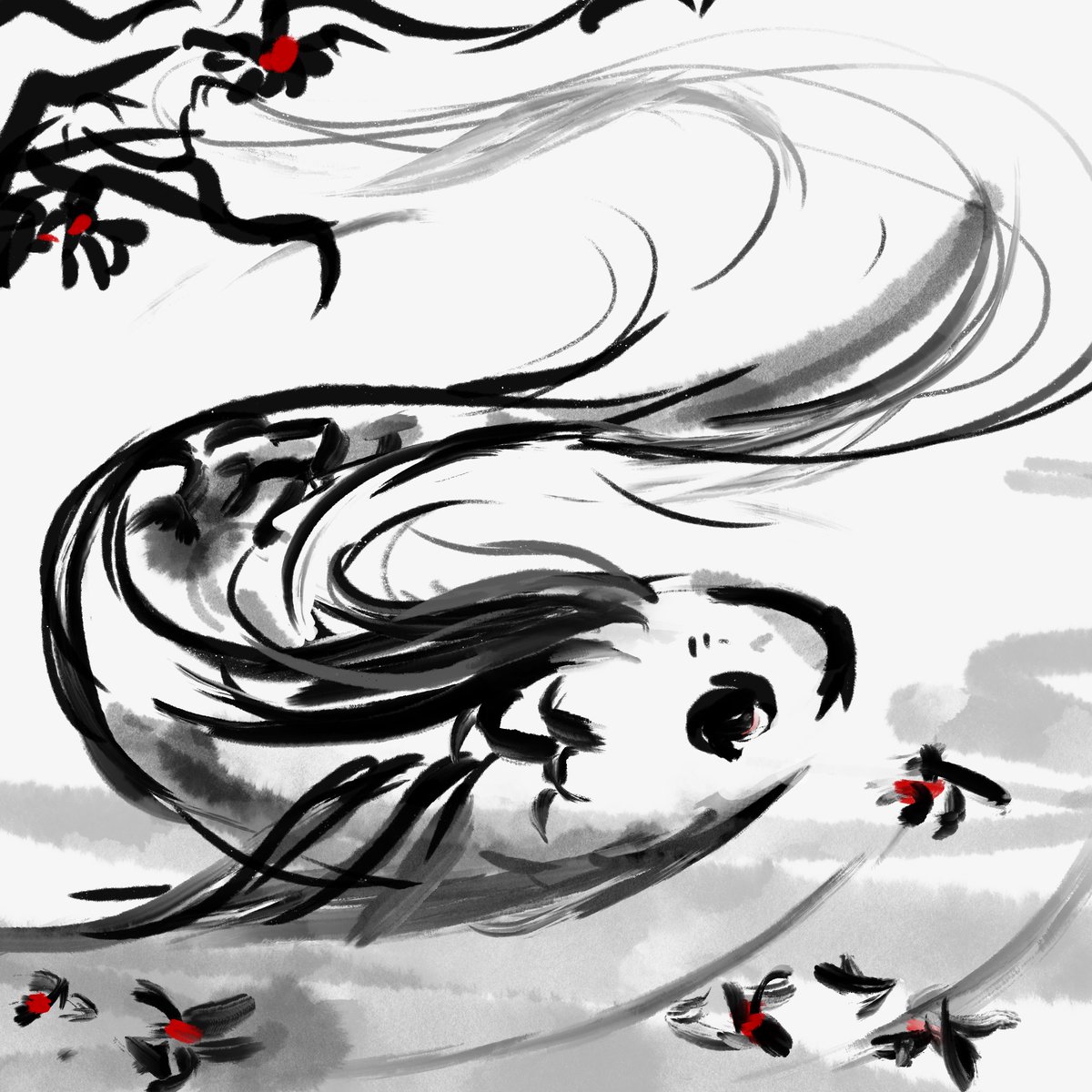 EllyettWee's tweet photo. I was working on my master thesis  for  a  long  time  now.
Fortunately, this damn thing is almost finished and #inktober is a good opportunity to bring the rusty drawing skills back to life ^-^

#inktoberlist #inktoberprompt #inktober2020 #inktober2020day1fish https://t.co/L9h7a6K2Oy