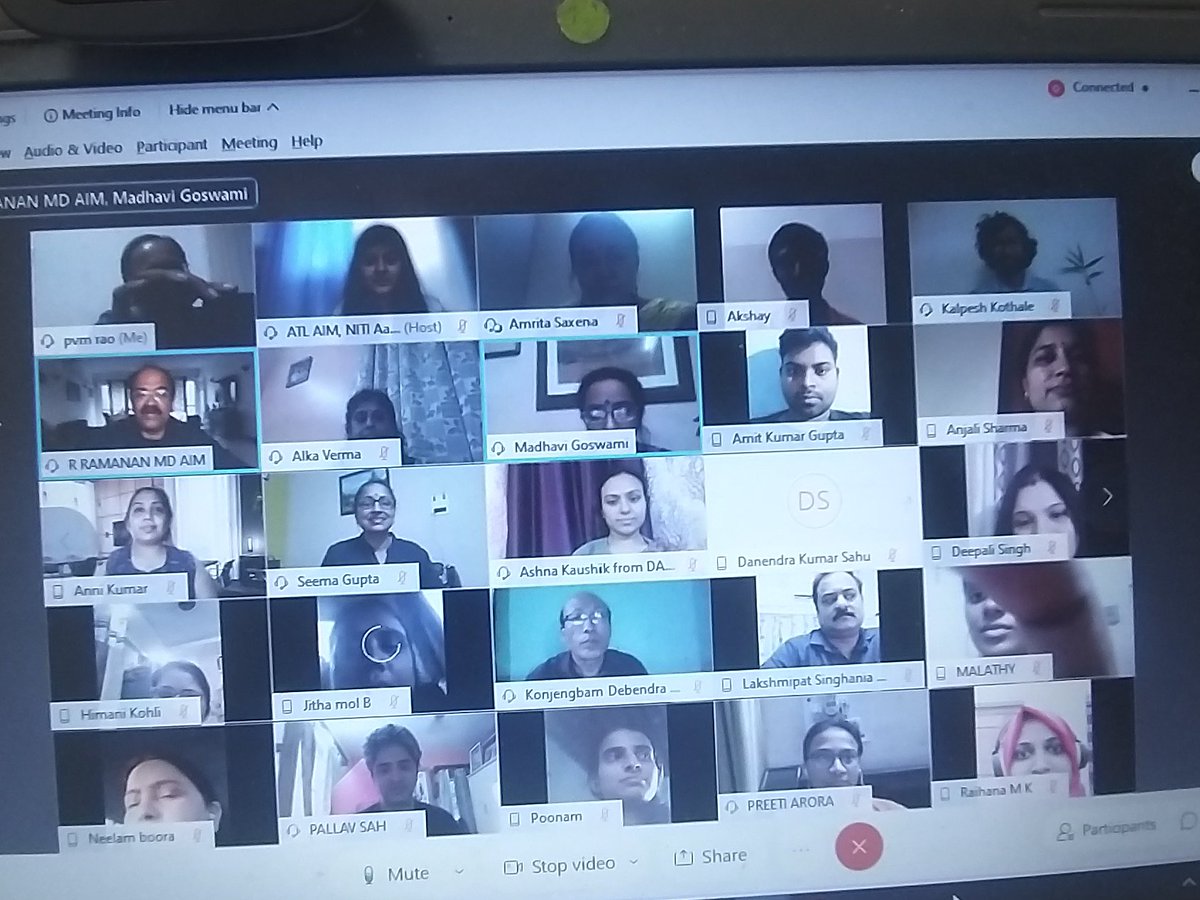 innovation_iitd's tweet image. Valedictory Session of Month-Long course on &quot;Design Thinking&quot; for Schools Teachers organized by Design Innovation Center, IIT Delhi and Atal Innovation Mission, Niti Aayog.