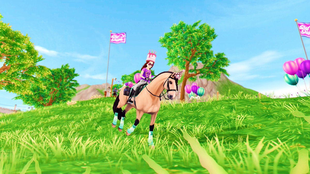aryapinefall's tweet photo. happy birthday @StarStable !
#starstable #starstableonline #starstablebirthday #birthdayfun #starstableplayer #ssobirthday https://t.co/locVzVXxXg