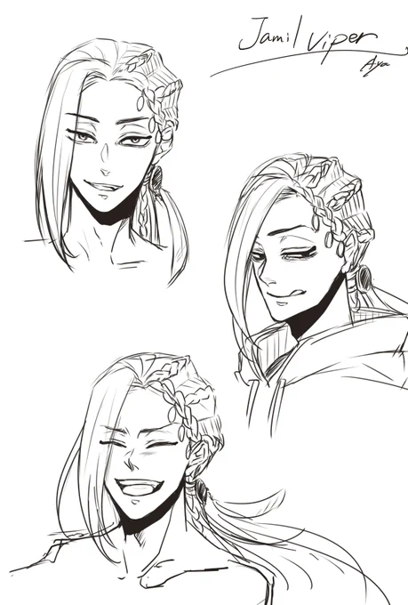 描いてみたかったジャミ表情集みたいなやつ…!! 