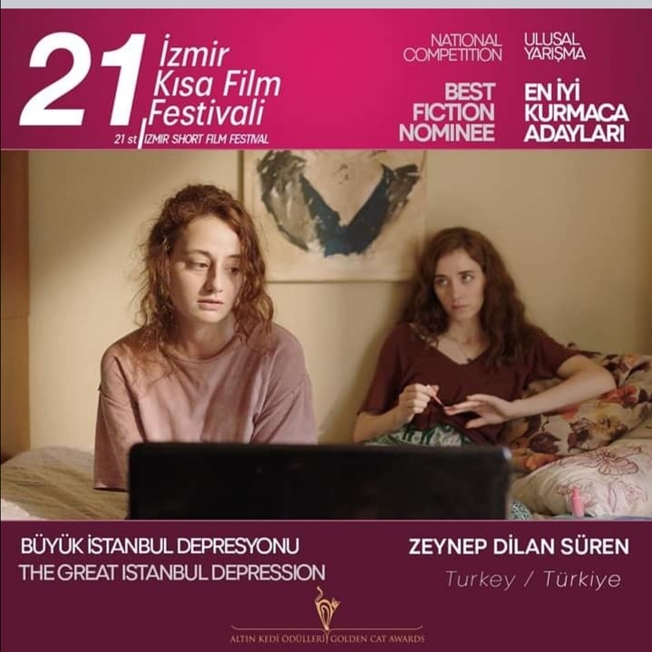 YEP'in postprodüksiyon desteği verdiği öğrencilerimizin kısa filmi "Büyük İstanbul Depresyonu" İzmir Kısa Film Festivali Finalisti