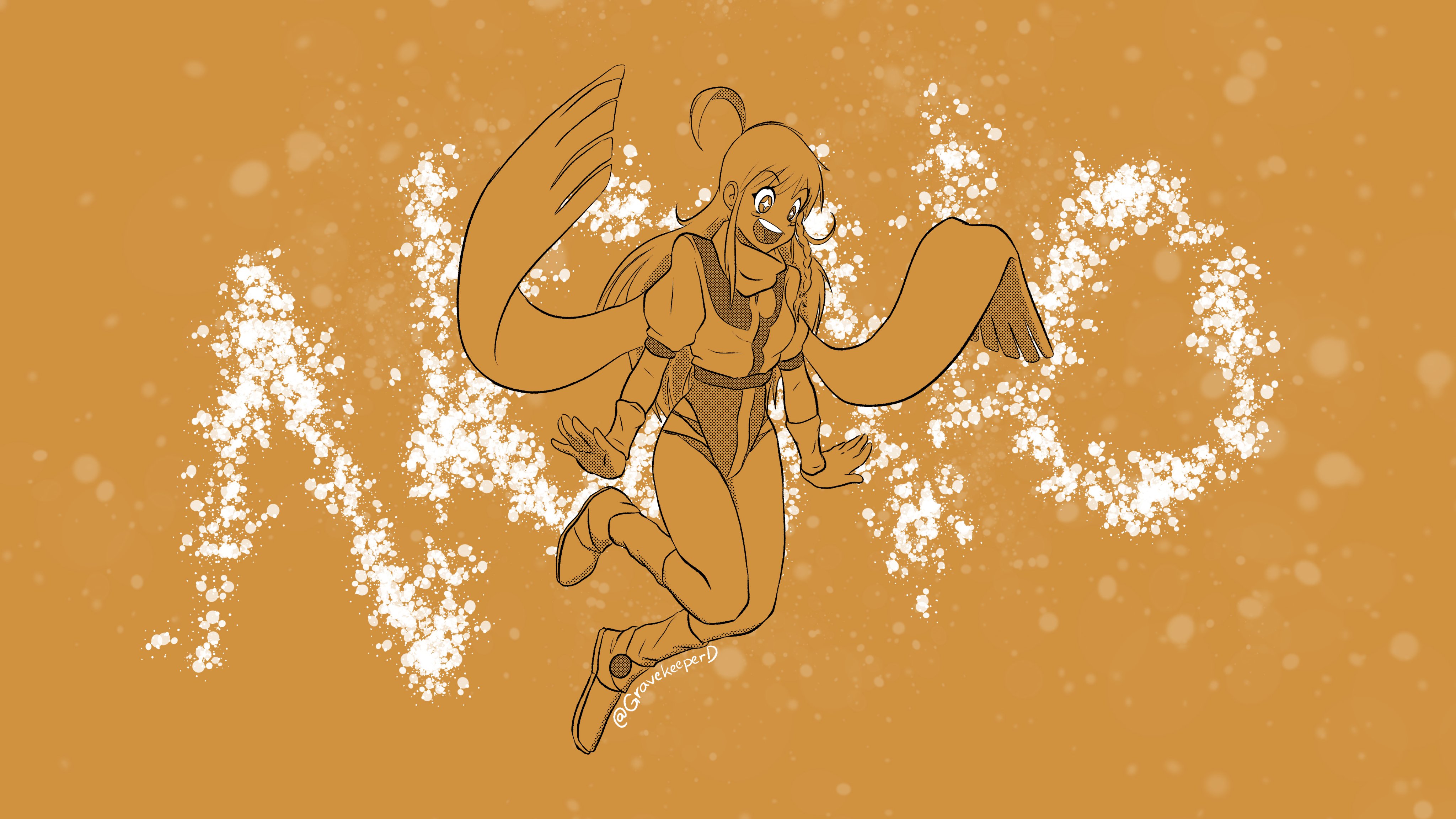 Gravekeeper Draws Drawtober Day 03 We Ve Got Some Groovin Magic We Keep Dressing Up This Time We Got Nono Cosplaying As Her Idol Nono Riri Drawtober Drawtober Diebuster Gunbuster T Co Nkf0vflwln