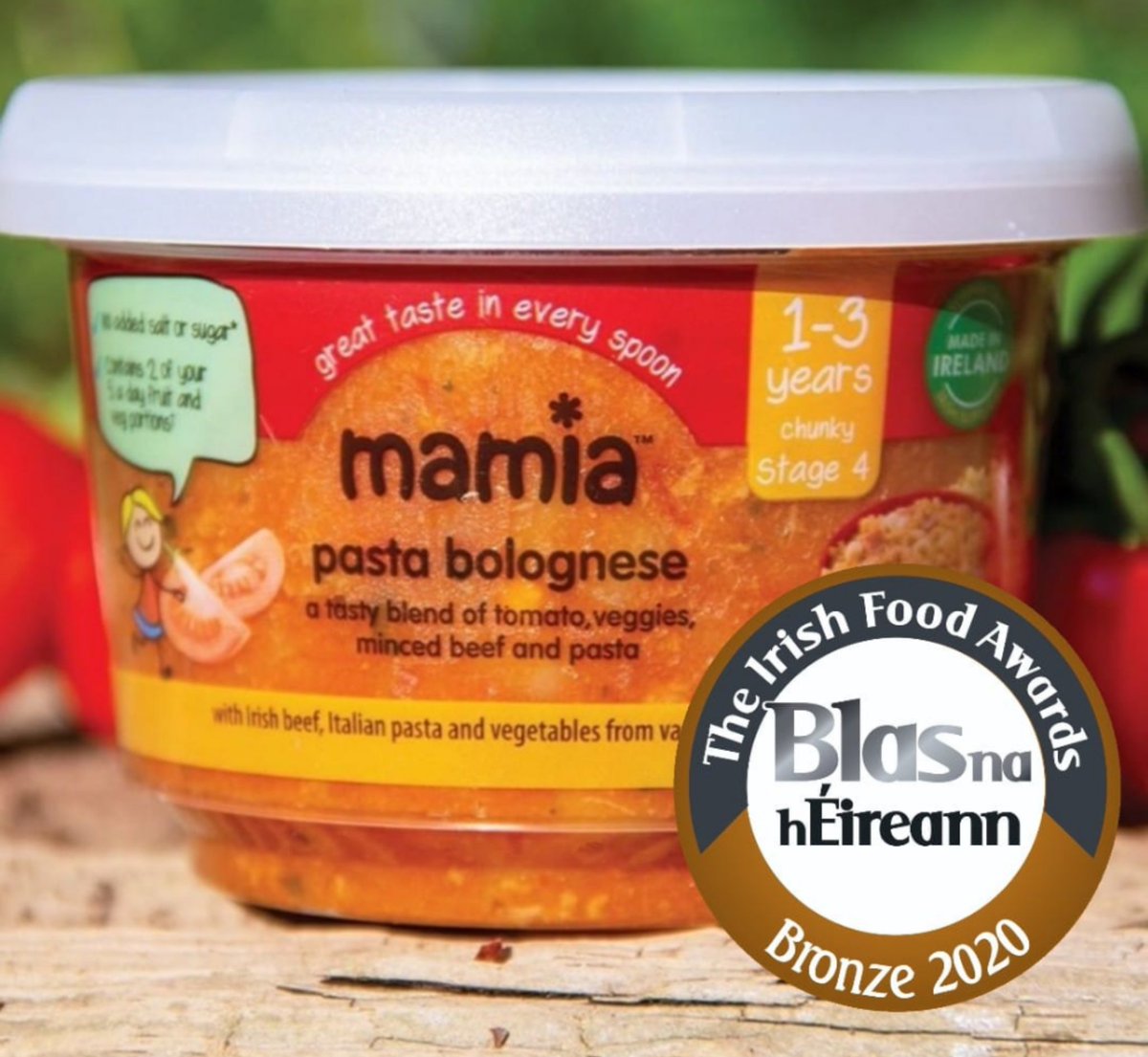 We are also thrilled that our delicious Carribbean Chicken and Pasta Bolognese that we make exclusively for <a href="/Aldi_Ireland/">Aldi Ireland</a> under their #Mamia range has also won Silver and Bronze in the Best Baby Food category for <a href="/BlasNahEireann/">Blas na hÉireann</a>! #Blas2020 #SupportIrish