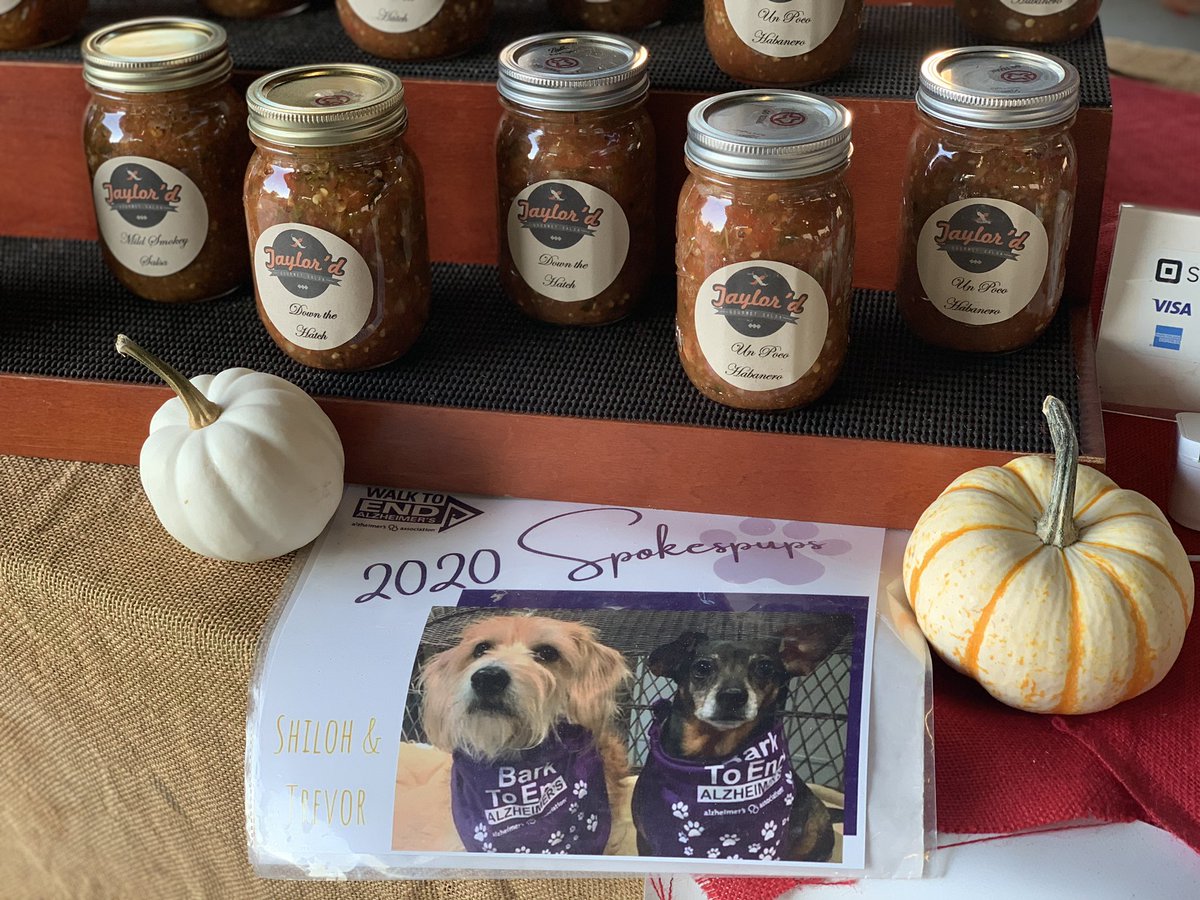 The weather beautiful this first weekend of October. Come get your favorite Taylor’d Salsa and other market goodies. This week we have:
Wussy Salsa
Mild Smokey 
Down the Hatch
Un Poco Habanero
Mango Habanero 
Fire in the Hole
I Dream of Creamy Jalepeño 
Holy Sheet
Jeepers Reapers