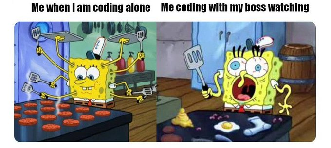 CodeNewbies's tweet photo. SpongeBob knows. https://t.co/n7B52YmlhR