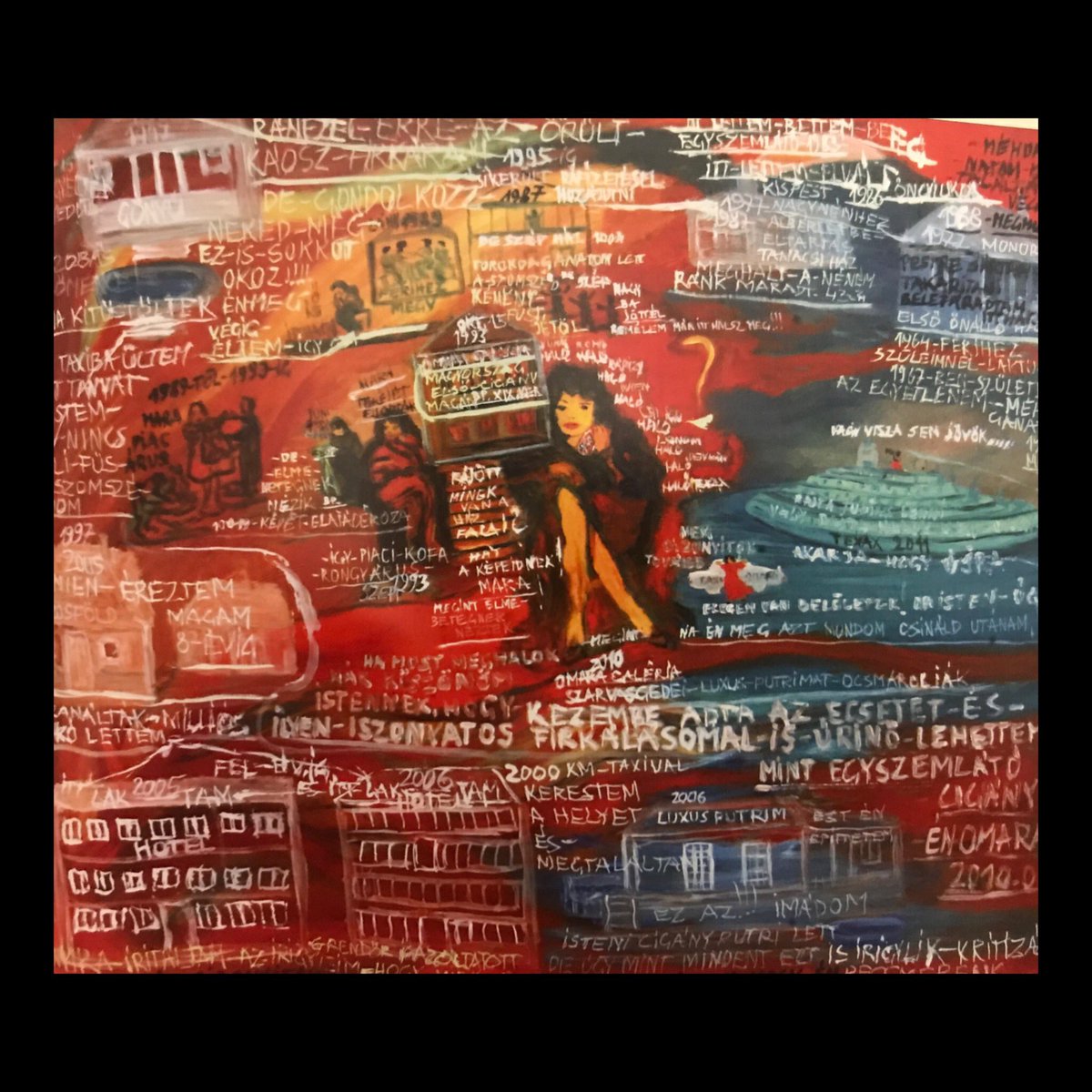 I’ve been discovering Omara this week. Her practice is a politically conscious, activist art and aims to represent Roma interests, challenging norms and conformity, and the system which created the rules.