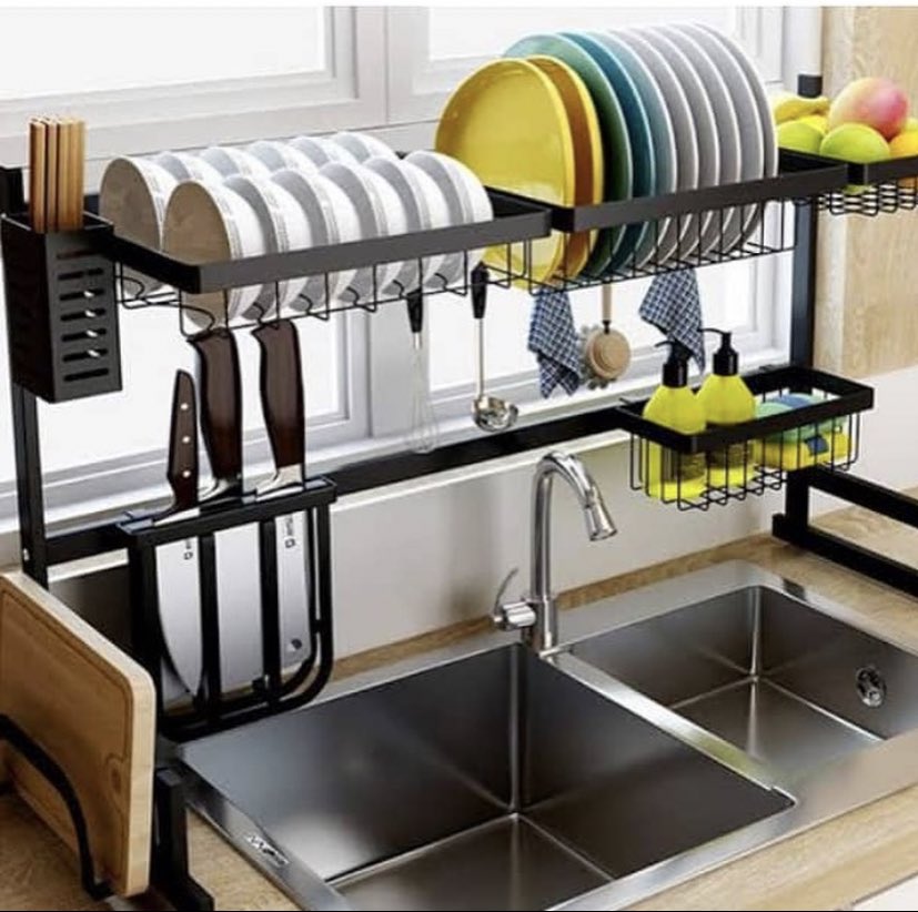 Get your kitchen organized and your utensils less messy with our Over the sink dish drainer.Price: Small 30000Big 31000Please RT