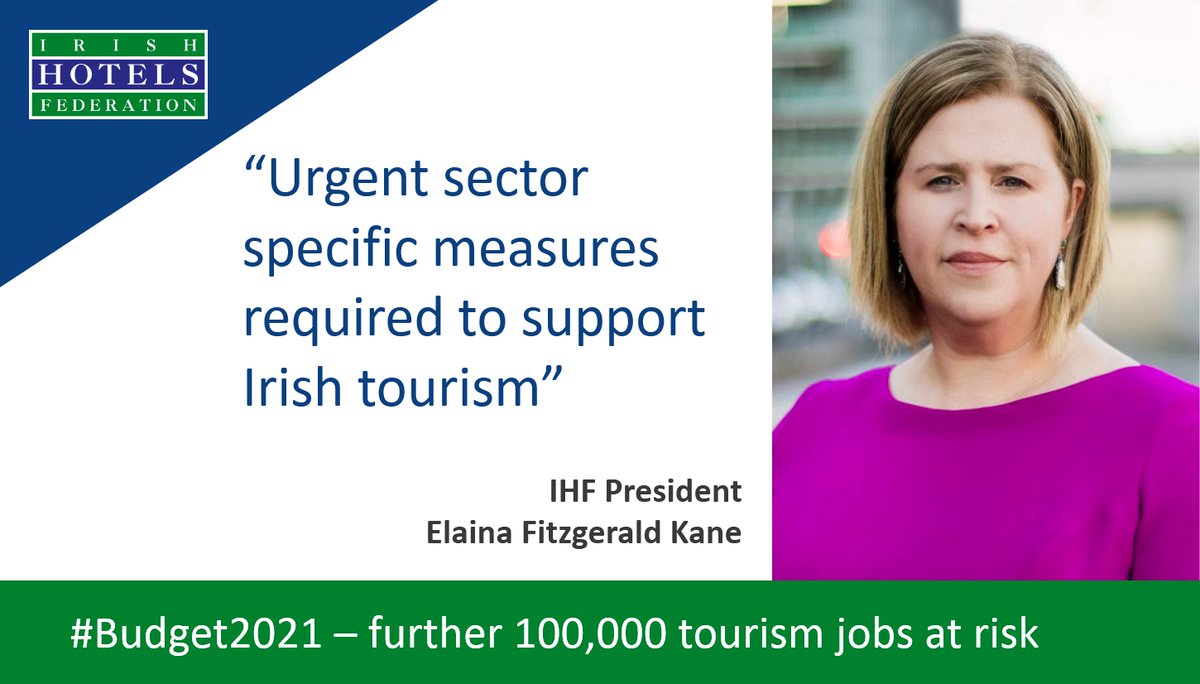 #Budget2021 is ‘make or break’ time for tourism with a further 100,000 jobs now at risk. #TourismJobsCount <a href="/cathmartingreen/">Catherine Martin</a> <a href="/Paschald/">Paschal Donohoe</a> <a href="/mmcgrathtd/">mmcgrathtd</a> 

<a href="/ElainaFitzKane/">Elaina Fitzgerald Kane</a> on <a href="/SaturdayRTE/">Saturday with Cormac ó hEadhra</a> 📻

👉 Listen back <a href="/52min/">권오민</a> rte.ie/radio/radiopla…