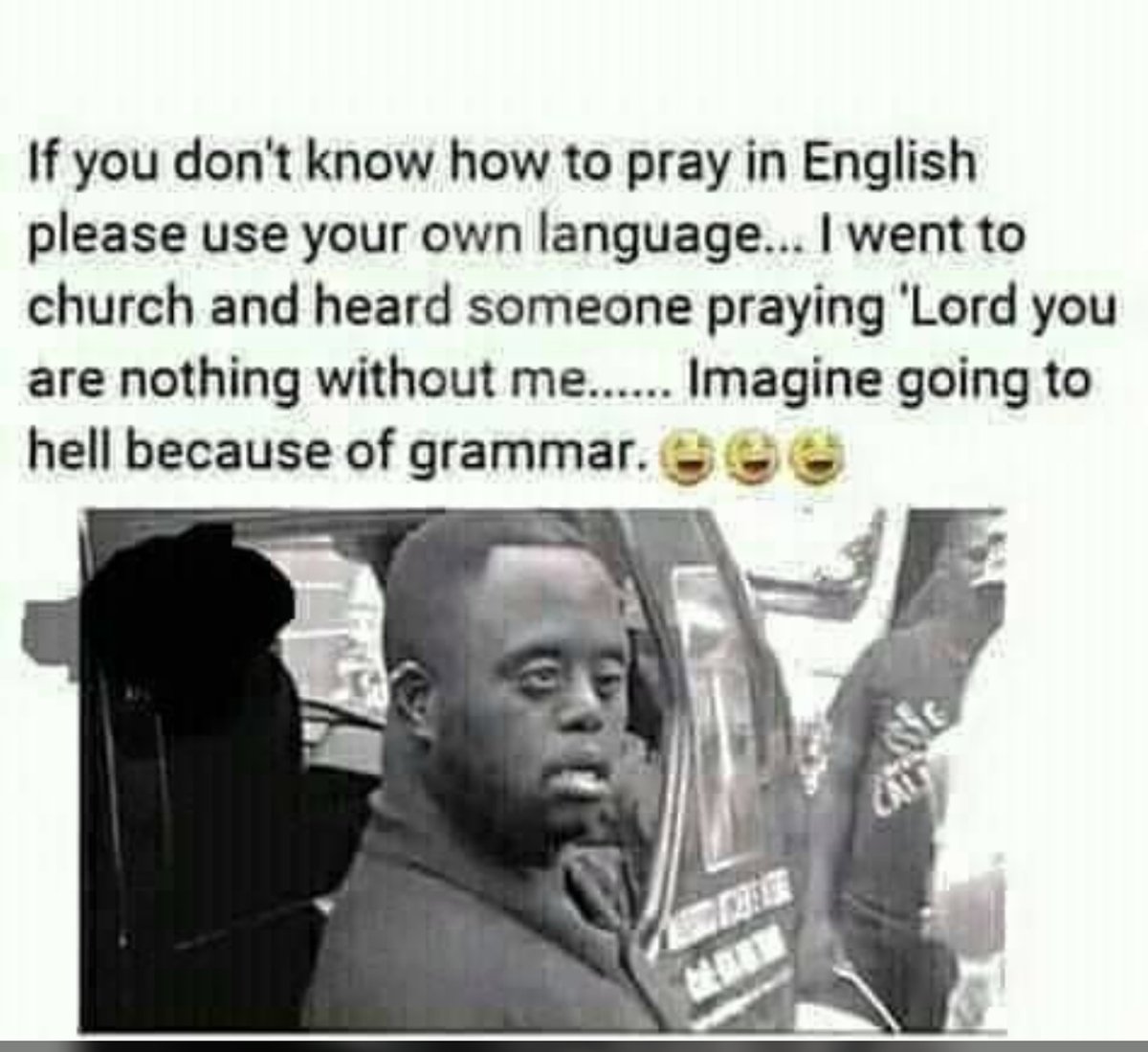 BonnkeShipalana's tweet image. Imagine going to hell because of grammar... #HomeLanguage