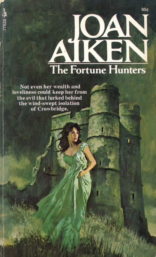When fleeing a gothic castle be sure to colour co-ordinate!The Fortune Hunters, by Joan Aiken. Pocket Books, 1972.