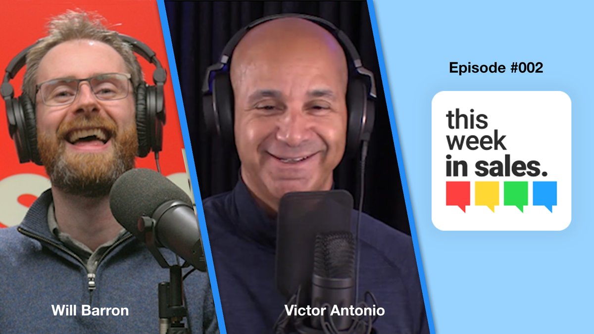 VictorAntonio's tweet photo. Check out our new podcast where we discuss the latest hype in Technolgy, Strategy, and Culture on This Week in Sales #002- https://t.co/z5SfUTJbm5
#salespodcast #twis #thisweekinsales https://t.co/1hOWBMqZny
