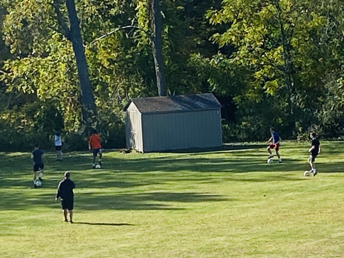 Boys soccer - working on footwork ⚽️