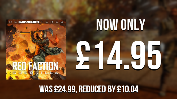 SwitchPrices's tweet photo. Red Faction Guerrilla Re-Mars-tered has dropped by £10.04 and is now £14.95
https://t.co/ryJgAw8aF5
#RedFactionGuerrillaReMarstered https://t.co/zDsZtIUYTj