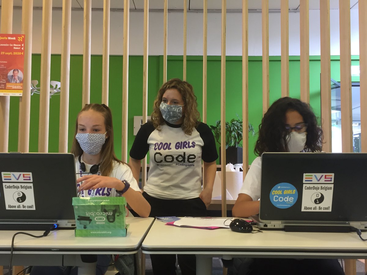 CoderDojoBe's tweet image. On s'éclate au #CoolGirlsCode en jouant de la "Musique avec du Code"&lt;🎶&gt;Yeeeaah!!! Merci au Coworking Space de LLN de nous accueillir dans leurs locaux super design🤩
#Coding4Girls #IT #Compétences #CoderDojoBelgium @digitalwallonia @EVSEquipment @Telenet @Louvaincowork