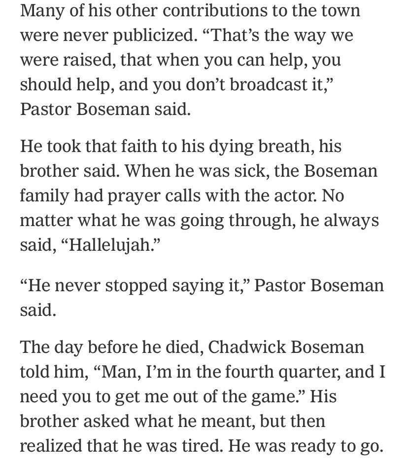 Jesus...be a Comforter. #ChadwickBoseman  #RIPChadwickBoseman  https://www.nytimes.com/2020/10/02/movies/chadwick-boseman-south-carolina-anderson.html?referringSource=articleShare