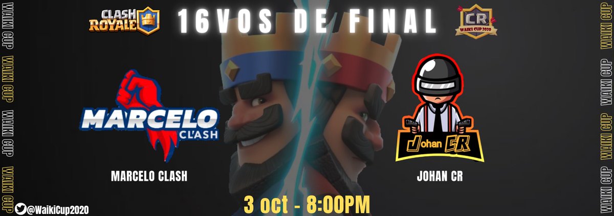 WaikiCup's tweet photo. Ultima jornada de #16vos de final del #CasterEdition de la #WaikiCup2020 🏆
Quienes se llevaran la victoria?
#WaikiCup #Torneo #ClashRoyale https://t.co/pko9kcReZJ