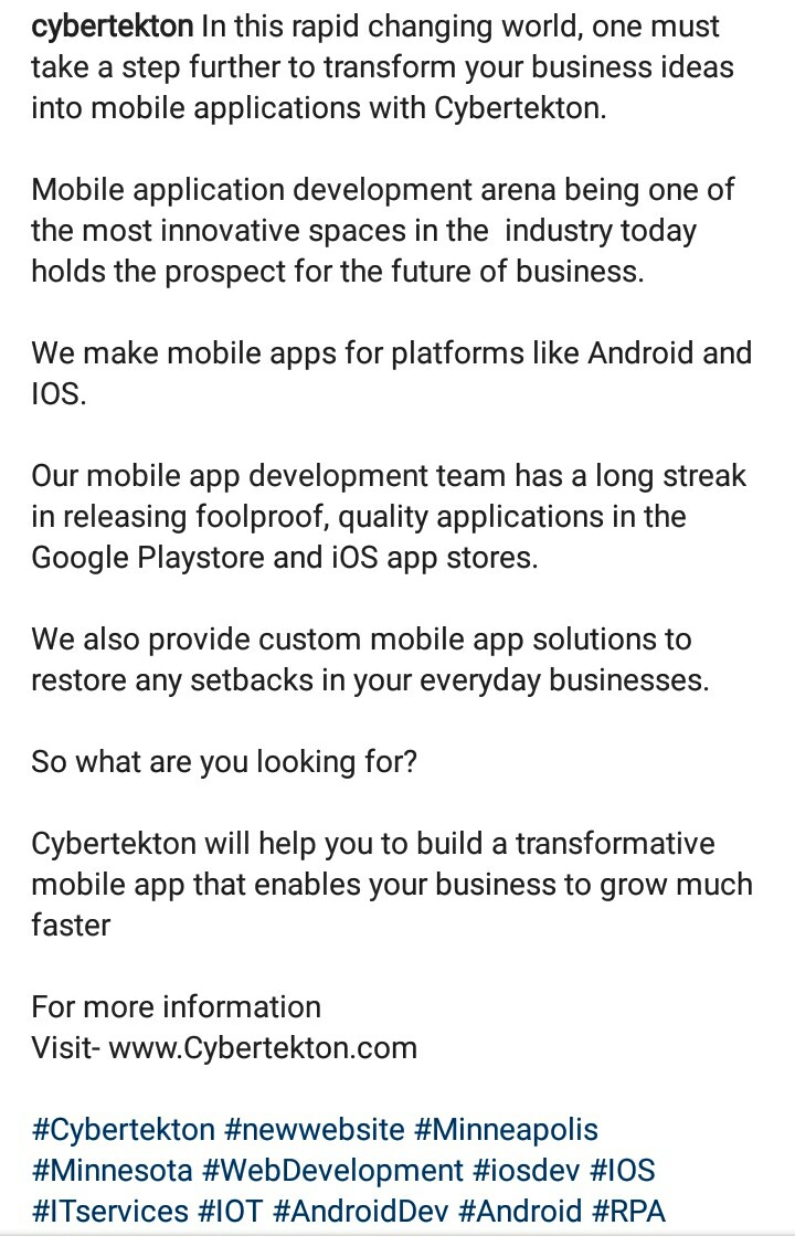 CyberTekton's tweet photo. Cybertekton's mobile app development team has a long streak in releasing foolproof,quality applications in the Google Playstore &amp; iOS app stores

We also provide custom mobile app solutions to restore any setbacks in your everyday businesses

#MobileApp #USA #MobileAppDevelopment https://t.co/zXCphoat9y