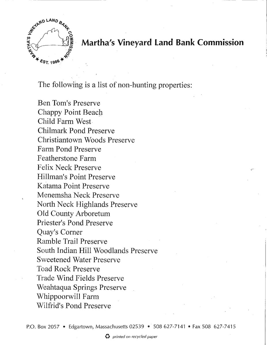 The following list is the #landbank's #nohunting properties.  These areas are safe for the general public to use during hunting season.  Walkers are encouraged to use caution when venturing into any wooded area.  Wear a bright red/orange hat and tie a bright bandana on your dog.