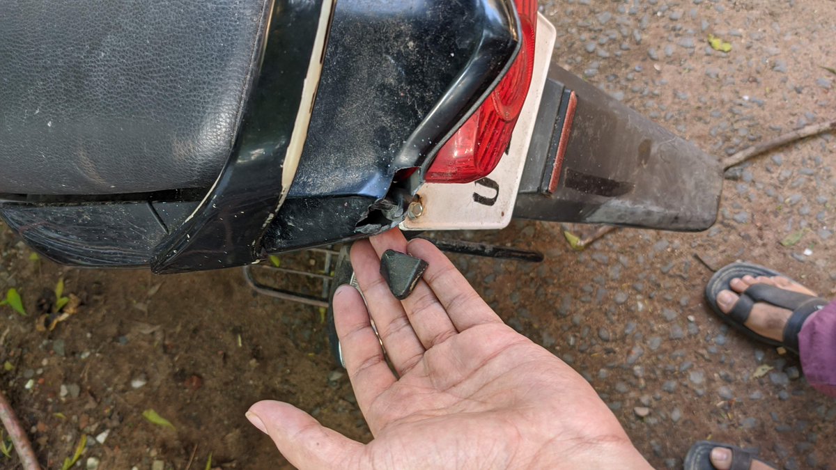 My items got damaged. The bike got the maximum damage. The front rim, Mud Gaurd, and a fiber part above the red light at the back of the vehicle is damaged. When I asked for the insurance policy the guy named Rahul Abused on the call and said I won't claim a single piece.