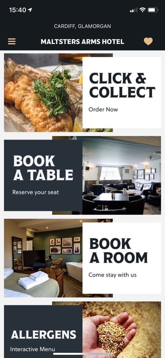 Did you know you can have your favourite Maltsters meal at home? We offer click and collect on our ‘Brains Pub’ app 7 days a week!!