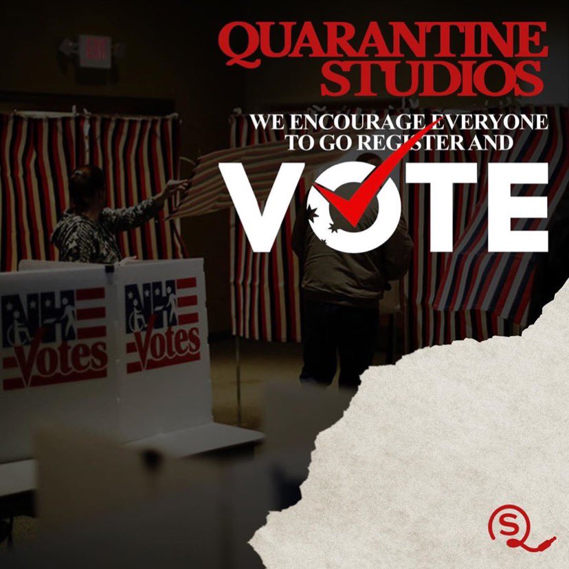 painterbae's tweet photo. @quarantinestu  Encouraging everyone to vote! @jimjonescapo @730WORK https://t.co/oOmllcudEK