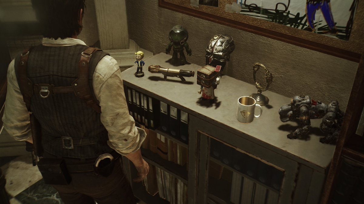 cursedblessing's tweet image. Oh look at all these Microsoft IP easter eggs #EvilWithin2 #PS4share