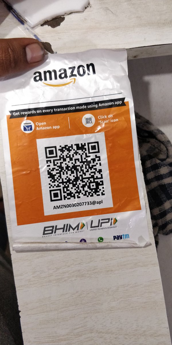 mlshashikiran's tweet photo. Hey @amazonpay,

This is to inform you that the QR of the merchant tagged here is using his sticker on other Merchant Stores and collecting money without their notice.

Kindly take necessary actions before it effects other Merchants.

#ScamAlert https://t.co/1zZyW1mbae