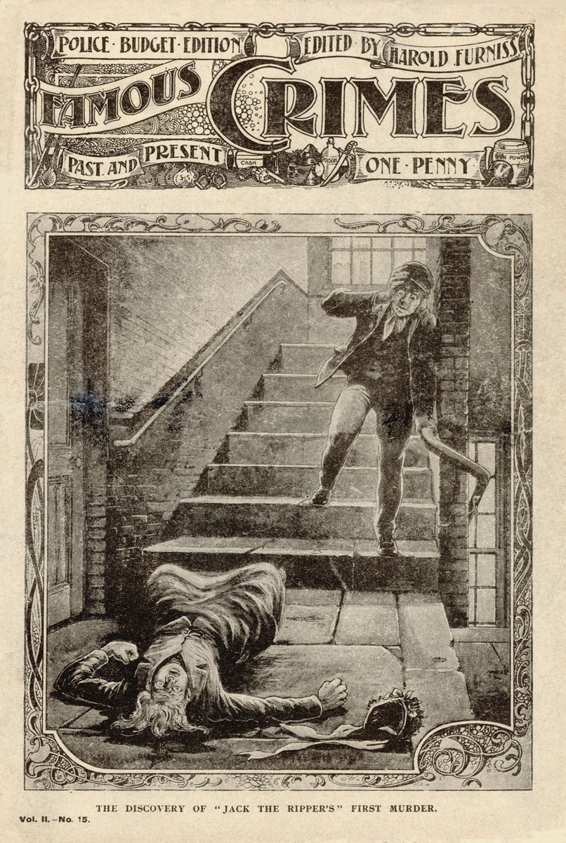 Tabram was murdered on a staircase landing in George Yard, Whitechapel, on 7 August 1888; she had suffered 39 stab wounds to her throat, lungs, heart, liver, spleen, stomach, and abdomen, with additional knife wounds inflicted to her breasts and vagina