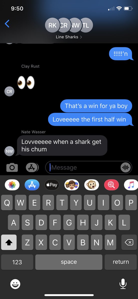 LineSharks's tweet photo. A shark needs his chum 🦈 https://t.co/2e4R8bavCY