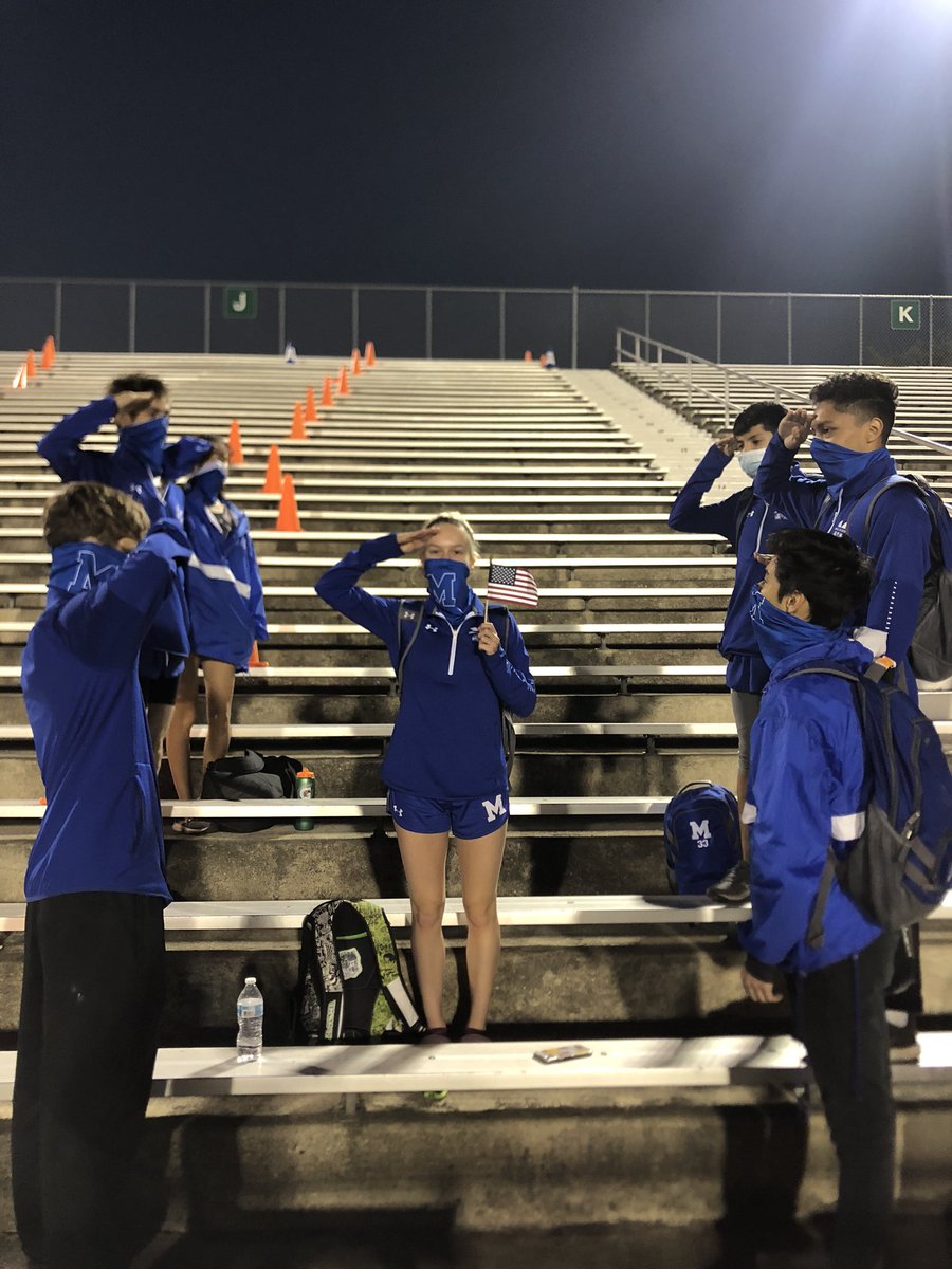 macarthurxc's tweet photo. What a morning for the Varsity Cross Country team. We rocked the Mac blue, showed a little patriotism, and raced our hearts out! HUGE shoutout to Brooke Veltman (4th) &amp; Drew Osborn (8th) for finishing top 10 today!!! It’s a great day to be a Brahma🤘🏾 FinishOnE @BrahmaNation https://t.co/5XPzfJbc8P