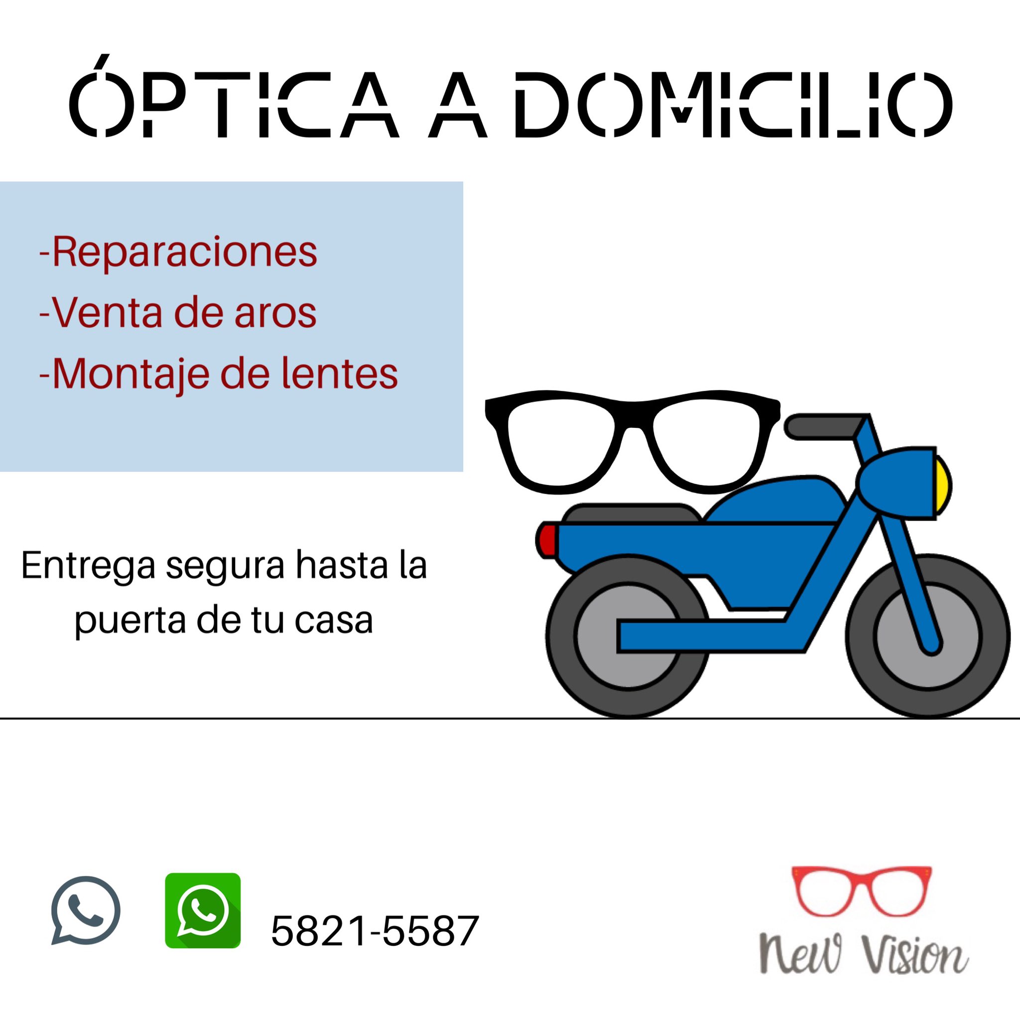 Anneliese Magermans on X Senores buenos dias vengo a poner a las ordenes la Optica de mi Papa con servicio a domicilio de venta de lentes reparacion soldaduras venta de lentes de
