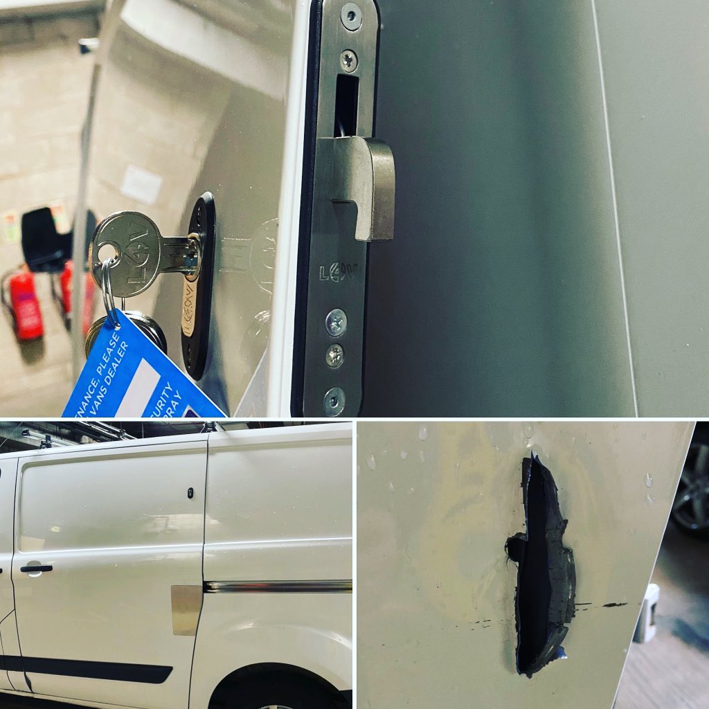 This ford transit custom is now fully secure after the side door was attacked and 12k worth of tools stolen!! 

#ford #fordtransit #transitcustom #fordcustom #workvan #tool #tools #toolsofthetrade #builder #builders #plumber #plumbers #electrician #electrician #van #vans