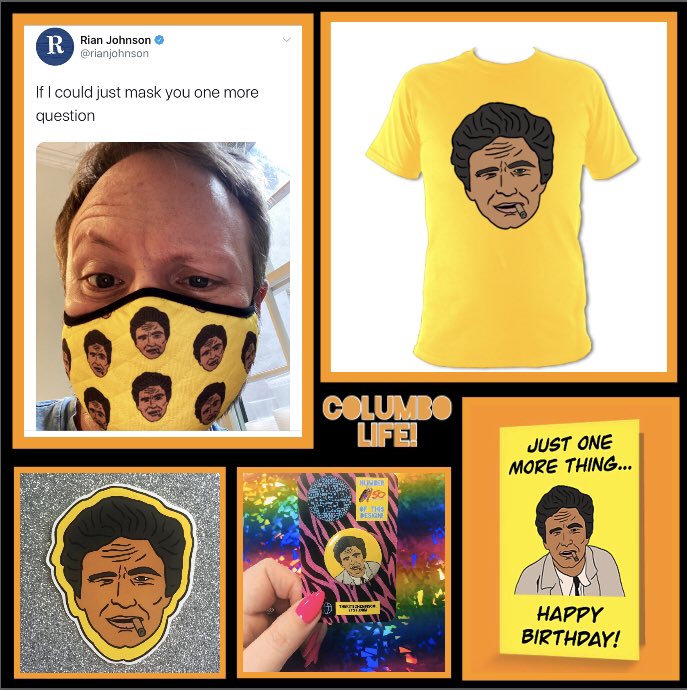 #columbo for the win... 🙌🤣🎉

<a href="/kitschendisco/">The Kitschen Disco</a> clothing is in the works and I’m SO excited! How cool does Lt. Frank look on a T-Shirt? 🤩🧡🖤💛
