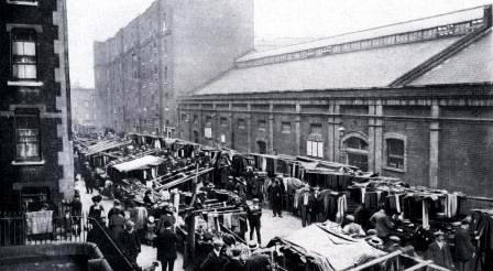 A section of Eddowes's bloodied apron was found at the entrance to a tenement in Goulston Street, Whitechapel, at 2:55 a.m.