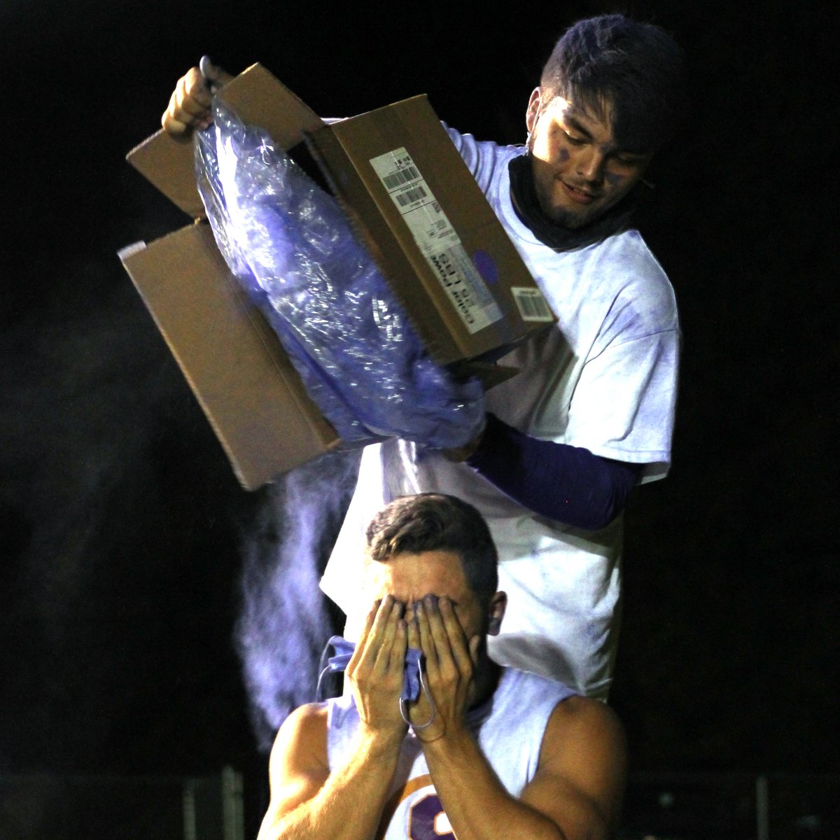 sburgbooster's tweet photo. How do Cole Atha and Treyton Owens show their school spirit? Check out the photo story progression:  https://t.co/AN1PAZukRC
#powder #schools #schoolspirit #football #highschool #cheerblock #indiana https://t.co/5kViuf9iWB