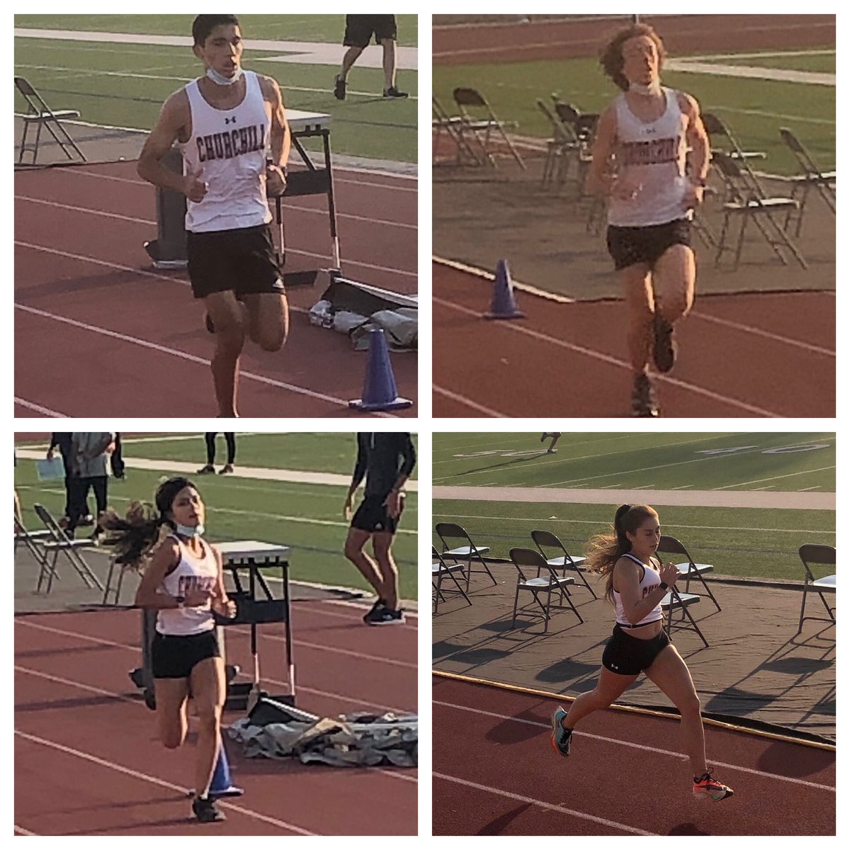 WCAPMartinez's tweet photo. Nice morning competition run for our Churchill Chargers Boys and Girls Varsity Cross Country athletes! They all had great finishes at today’s NISD Meet! @ChurchillXCTrac @ilovemychargers @sachurchill https://t.co/5oxUHBgCtZ