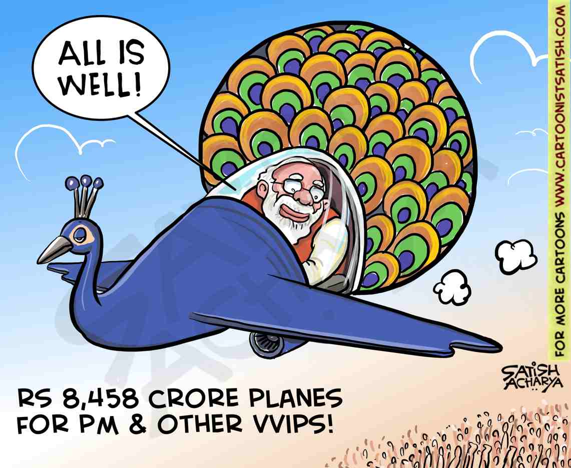 Rs 8,458 crore planes for PM & other VVIPs. #AirIndiaOne https://t.co/j2qZMktE05