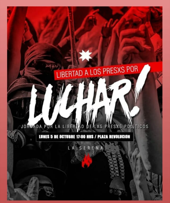 Coordinadora18O's tweet image. Este lunes y a lo largo de todo el territorio nacional, se levanta la jornada de protesta y solidaridad por lxs presxs de la revuelta porque no están olvidadxs.
Volveremos a las calles a casi un año del 18 de octubre y, ¡No debemos dejarla!