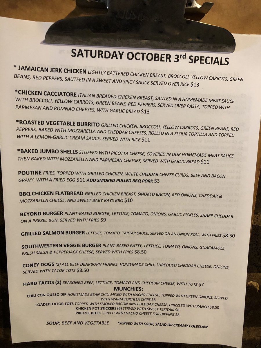 ontherocksmi's tweet photo. Saturday specials, kitchen open till 1am https://t.co/ObwpHU7NCK