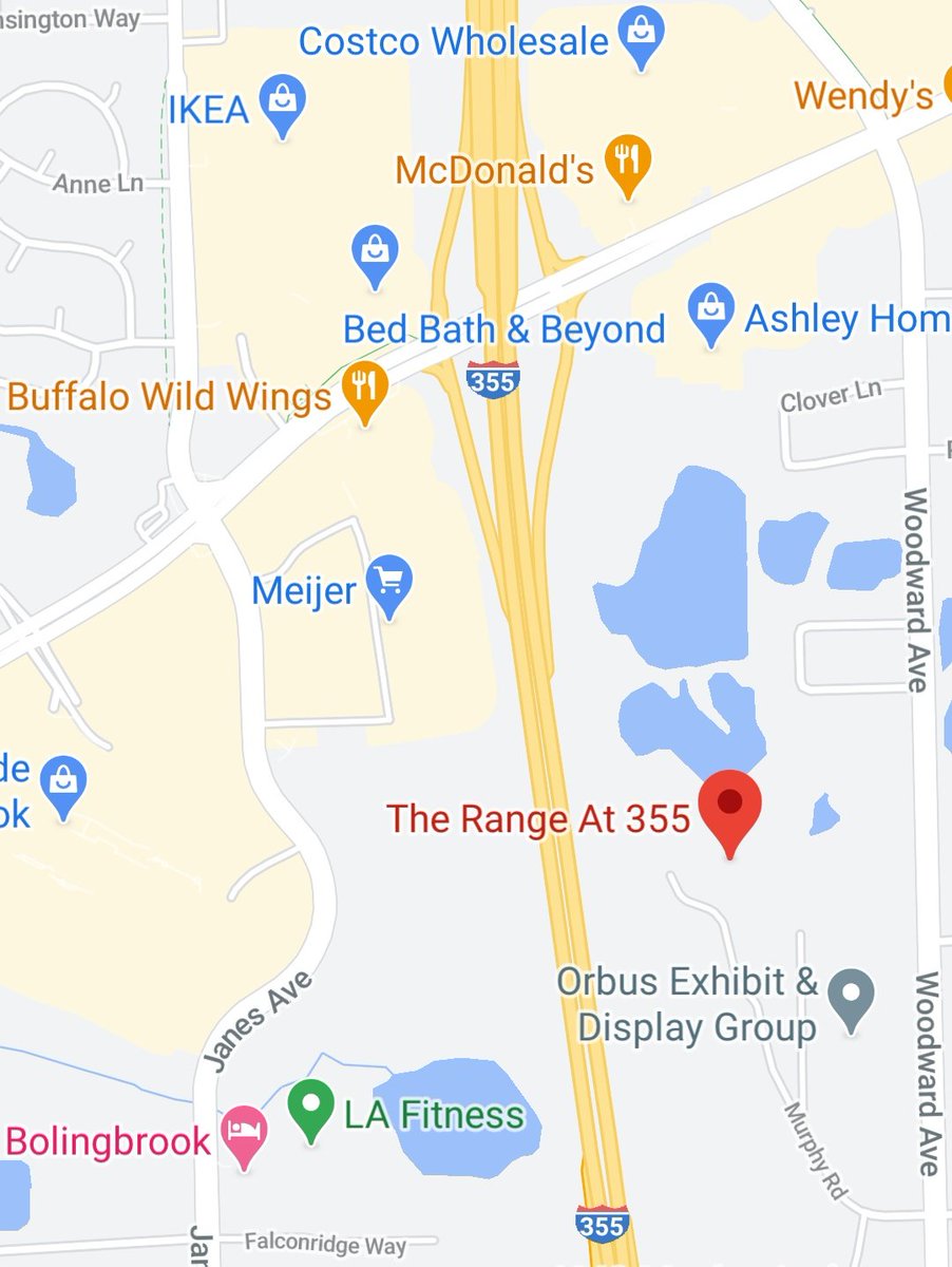 Proud Boy  @RoFonDetum says he hangs out at the Bolingbrook Ikea and wagers with cops for cases of beer (he likes Coors) at a Chicagoland shooting range. There are several gun ranges in the area. The closest to Ikea is the Range at 355. He talks about driving near this area.