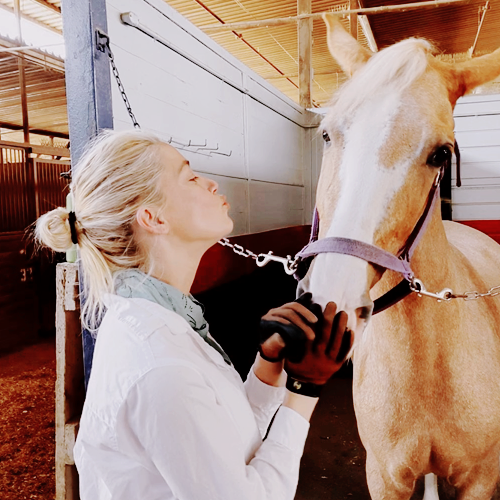 '' I’m also very into riding horses and cooking. I make three meals a day! It’s therapeutic for me. ''