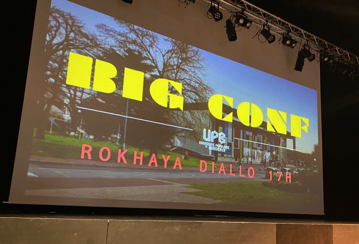 RokhayaDiallo's tweet photo. Très heureuse d’intervenir à l’université populaire de Bordeaux pour le Festival Comme un Grondement [Amoureux] devant 300 personnes (avec respect des normes sanitaires ;-)). 
Je donnerai la Big Conf dont le thème cette année est l’amour 🥰 https://t.co/XeoDaa8X53