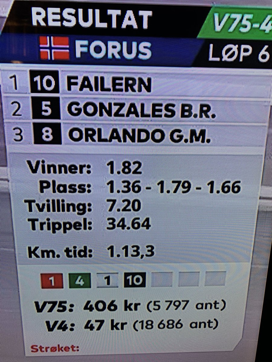 Kræsj og Failern sier jeg bare. Det var bare det.