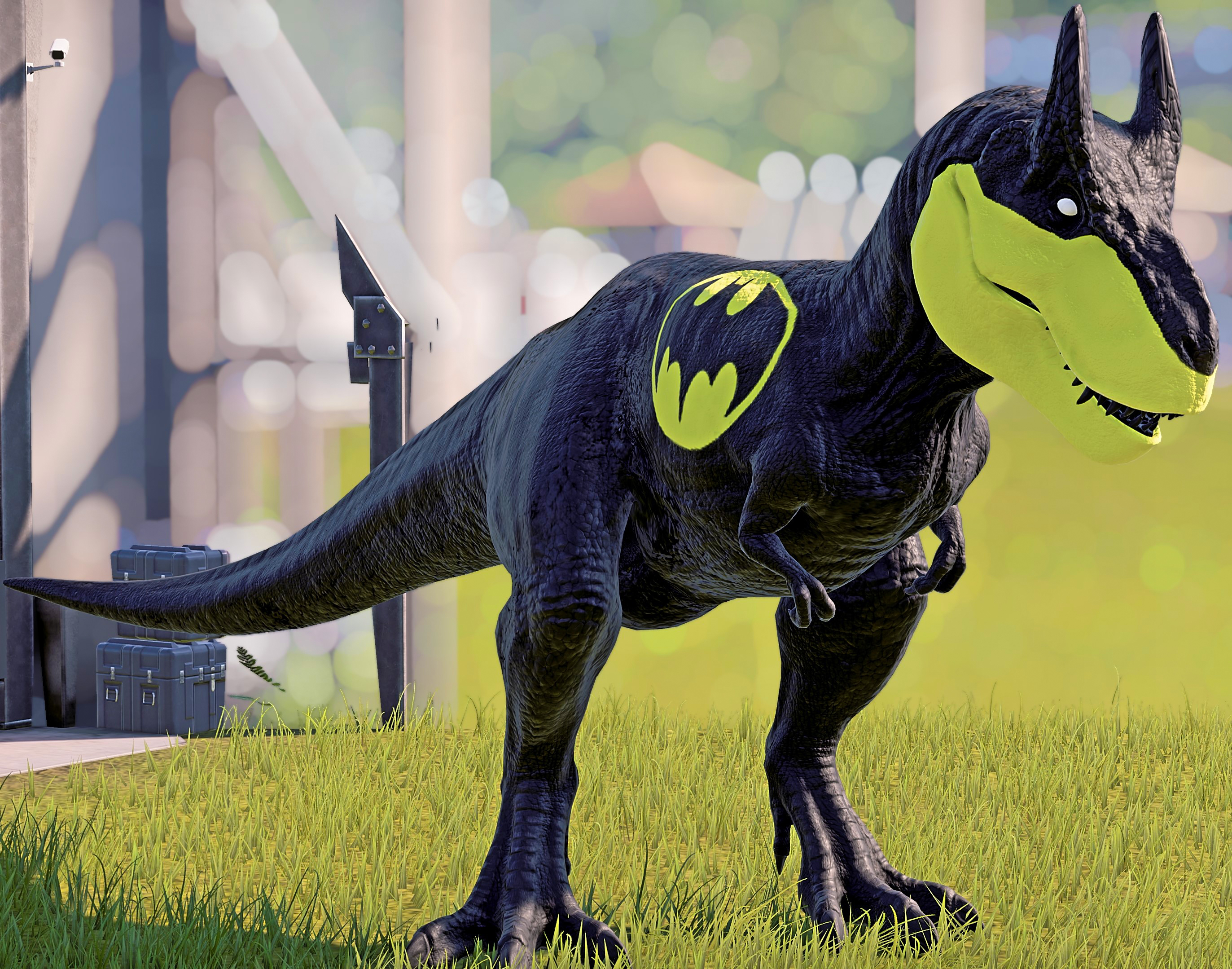 DINOSSAURO REX do BATMAN  Jurassic World Evolution Jogo de Dinossauro 