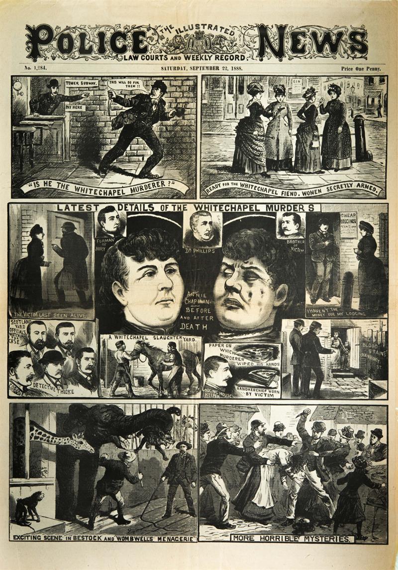 Consequently, at the height of the investigation, over one million copies of newspapers with extensive coverage devoted to the Whitechapel murders were sold each day.