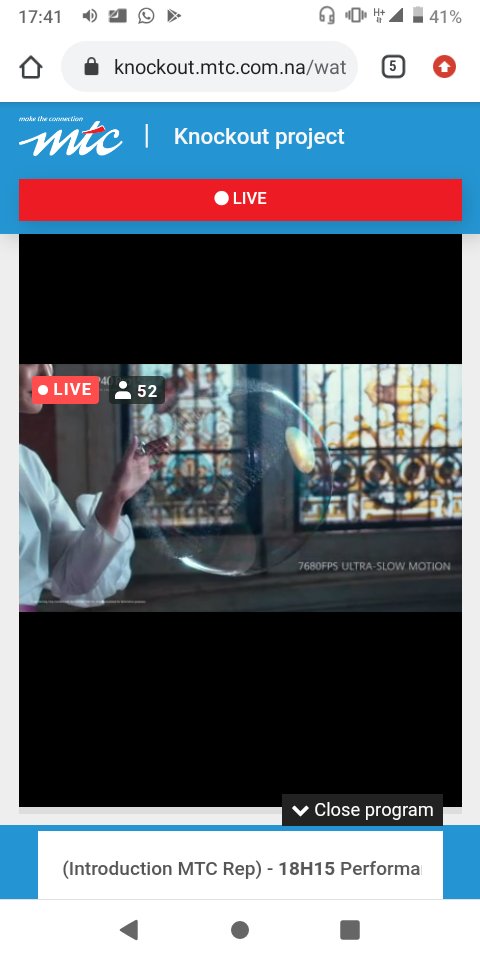 Aluteni_'s tweet image. 52 of us watching already!
Get your tickets and join in guys. Show starts in 17minutes.

#MTCKnockOutProject #KnockOutHomelessness