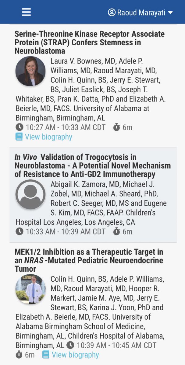 Raoud Marayati (@rmarayati) on Twitter photo If you haven’t already, log on to <a href="/AmCollSurgeons/">American College of Surgeons</a> #ACSCC20 Pediatric Surgery I session to watch the <a href="/BeierleLab/">Beierle Lab</a>’s <a href="/BownesLaura/">Laura Bownes</a> and <a href="/chquinny/">Colin Quinn</a> present their awesome work! cattendee.abstractsonline.com/meeting/9182/S… #curepediatriccancer <a href="/UABSurgery/">UAB Surgery</a> <a href="/ChildrensAL/">ChildrensAL</a> If you haven’t already, log on to <a href="/AmCollSurgeons/">American College of Surgeons</a> #ACSCC20 Pediatric Surgery I session to watch the <a href="/BeierleLab/">Beierle Lab</a>’s <a href="/BownesLaura/">Laura Bownes</a> and <a href="/chquinny/">Colin Quinn</a> present their awesome work! cattendee.abstractsonline.com/meeting/9182/S… #curepediatriccancer <a href="/UABSurgery/">UAB Surgery</a> <a href="/ChildrensAL/">ChildrensAL</a>