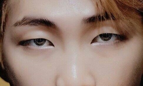 Starting off with Namjoon's Almond shaped eyes that can pierce through your heart.